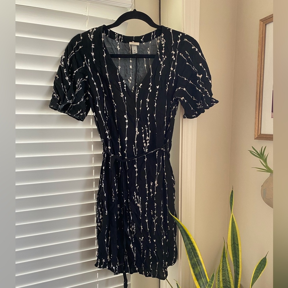 Black Patterned Dress